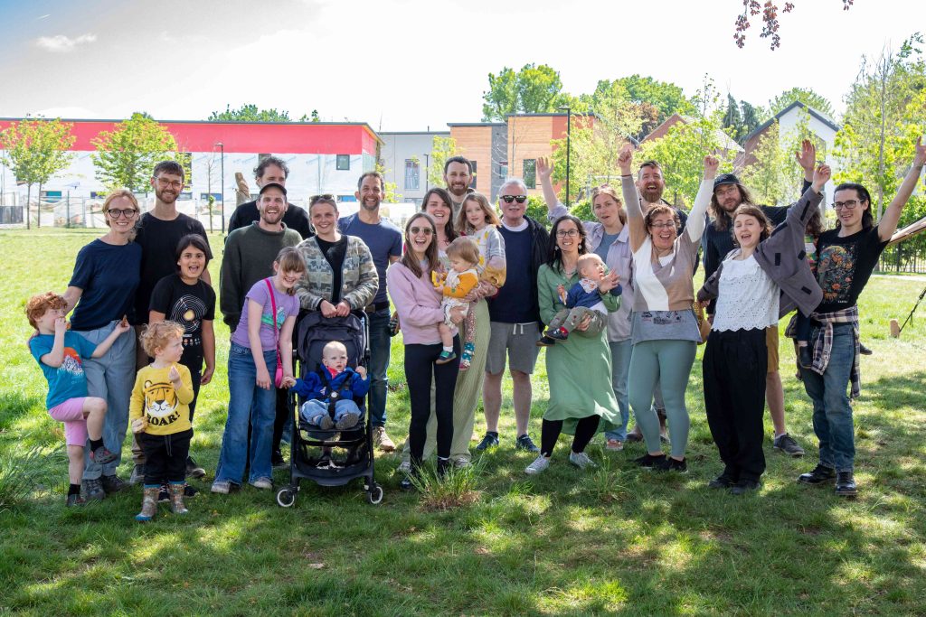 A group of people from the Lowfield Green Housing.