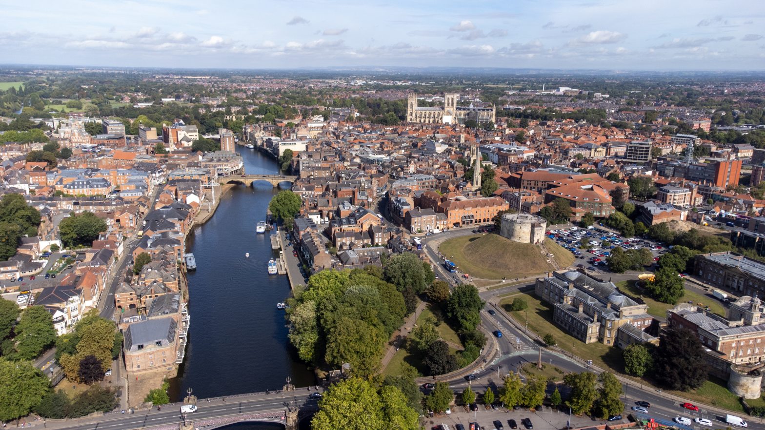 Ariel view of York.